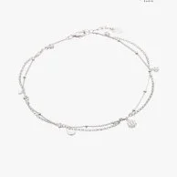 Silver Moon Anklet by Agatha