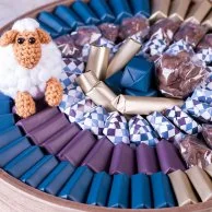 Wooden Eid Chocolate Tray Arrangement by Lilac - Large