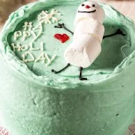 كيكة بينتو رجل الثلج للكريسماس من مخبز شوجار دادي
