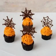 Spider Web on Cupcakes by NJD