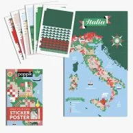 Sticker Poster - Italy By Poppik