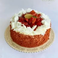 Strawberry Creamcheese Red Velvet Cake by Chez Hilda Patisserie