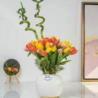 Summer Tulip Flower Arrangement