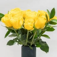 تنسيق مزهرية الورود صفراء