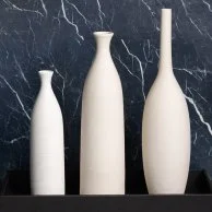Tall Ceramic Wrinkle Vase by A'ish Home