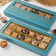 Teal Chocolate Box by Hazem Shaheen Delights 