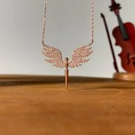 The Angel Necklace, White