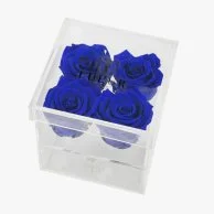 The bloom | 4 Royal blue Single roses