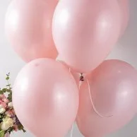 The Garden Flower Basket & Pink Helium Latex Balloons Bundle