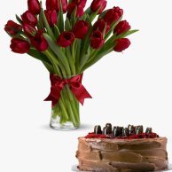 Oreo Cake & Flowers Gift Bundle