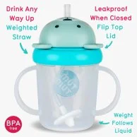 Tippy Up Cup With Weighted Straw (Series 3) - Teal 