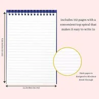 Top Spiral Notebook (Small), Candy Stripe by Kate Spade New York