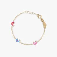 Tri-Colored Dolphins Bracelet by BabyFitaihi
