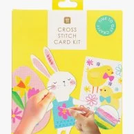 Easter Truly Bunny Cross Stitch Card Kit 12Pc