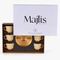Turkish Coffee Cups Set 12 Pcs From Majlis – Beige