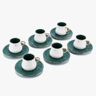 Turkish Coffee Set - Ikram - Green