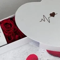 Valentine's Double Hearts Chocolate Box by Eclat  