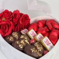 Valentine's Velvet Chocolate Heart Box by Eclat - Small
