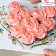 Valentine's Pink Heart Cupcake By Sweet Celebrationz