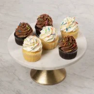 Vanilla & Chocolate Funfetti Cupcakes by Cake Social