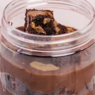 Set of 3 of Vegan Brownie Mess in Jar by SugarMoo
