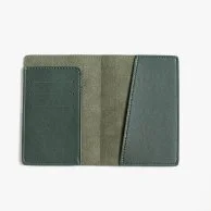 غطاء جواز السفر المصنوع من الجلد النباتي - زيتوني أخضر من رويال بيدج كو