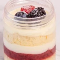 Vegan Strawberry Shortcake in a Jar by SugarMoo 