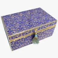 Velvet Purple Peacock Date Box