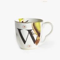 W - Alphabet Mug - woodpecker by Yvonne Ellen