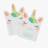 We Heart Unicorn Invitation 8pc Pack by Talking Tables