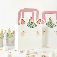 We Heart Unicorn Shaped Party Bags 6pc Pack by Talking Tables
