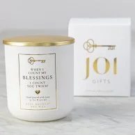 When I count my blessings I count you twice!' Gift Candle By Joi Gifts