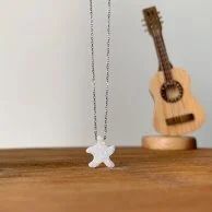 White Opal Starfish Necklace