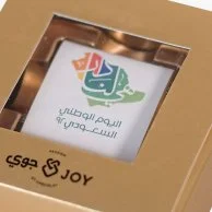 Window box with 1 piece chocolate - Gold Box By Joy Chocolate 