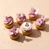 Women's Day Butterfly Cupcakes 6pcs by Cake Social