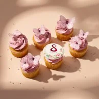 Women's Day Butterfly Cupcakes 12pcs by Cake Social