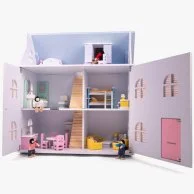 Wooden Doll House Furniture Set - Bathroom by Tidlo