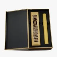 Wooden Incense Burner Box with Cambodian Oud Sticks Gift Box by Chocolatier