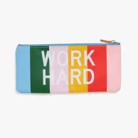 Work Hard Have Fun Pencil Pouch by bando