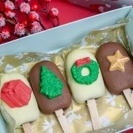 Xmas Pop-A-Brownie Pack of 4pcs by Oh Fudge