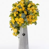Yellow Roses Arrangement by Forever Rose