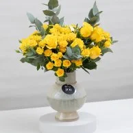 Yellow Roses Flower Arrangement