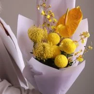 بوكيه الأزهار الصفراء من فريندز فور فلاورز