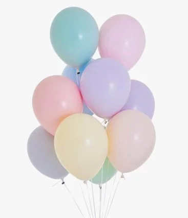 12 inches Pastel Colors Latex Balloon Pack of 12 pieces