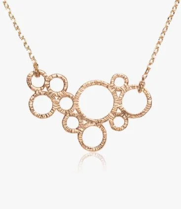Gold-Plated Round Shapes Necklace