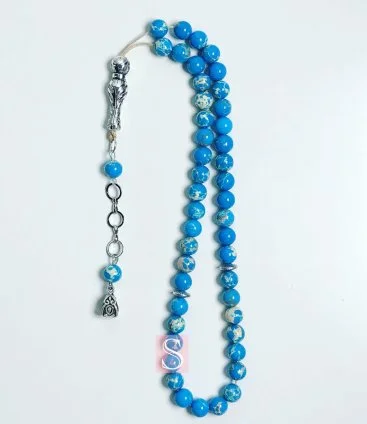 Baby Blue Earth Stone Rosary from Sabhah