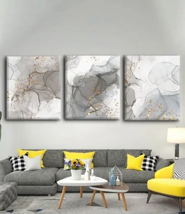 A Unique and Modern 3-Panel Wall Panel Set