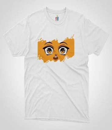 Anime Orange Face T-Shirt