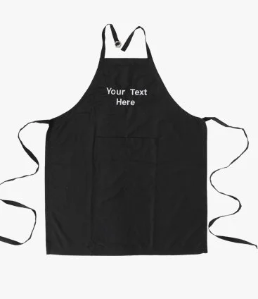 Customized Apron With Embroidery Block Print