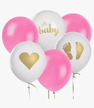 Baby Girl Latex Balloons